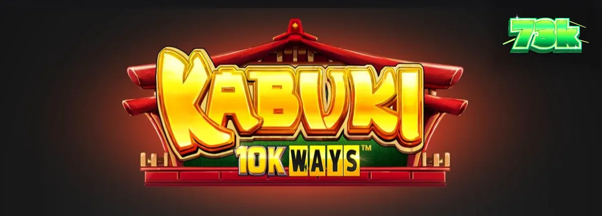Tampilan visual slot Kabuki 10k Ways dengan latar belakang hutan bambu dan simbol topeng teater.