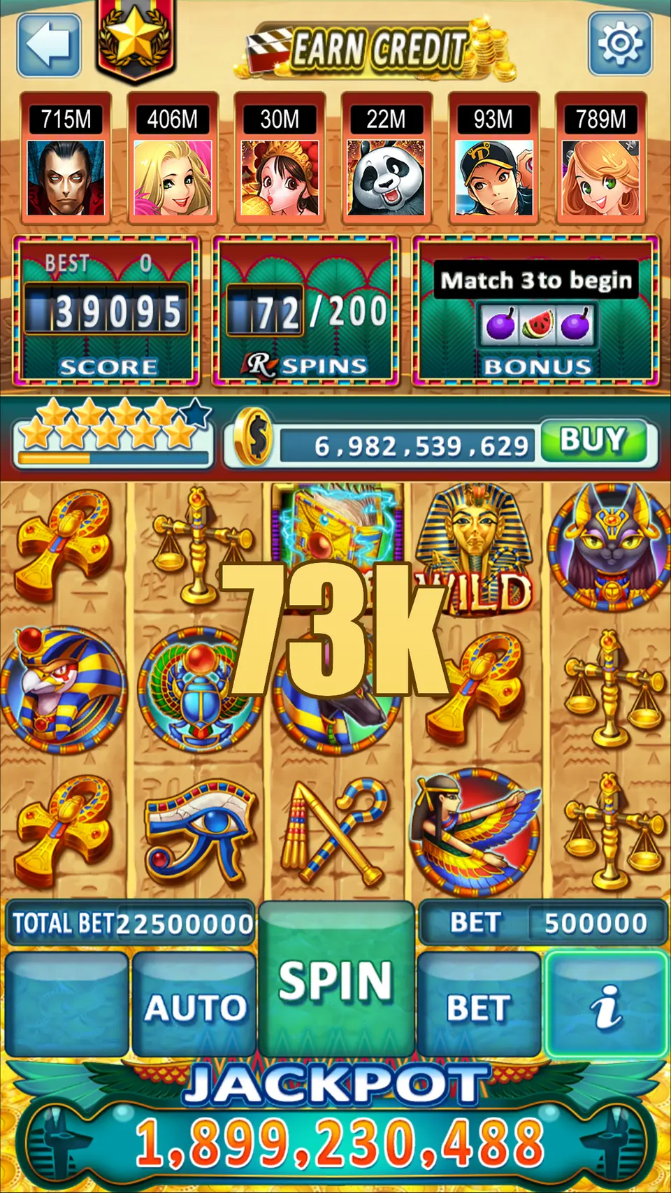 73k Masuk
